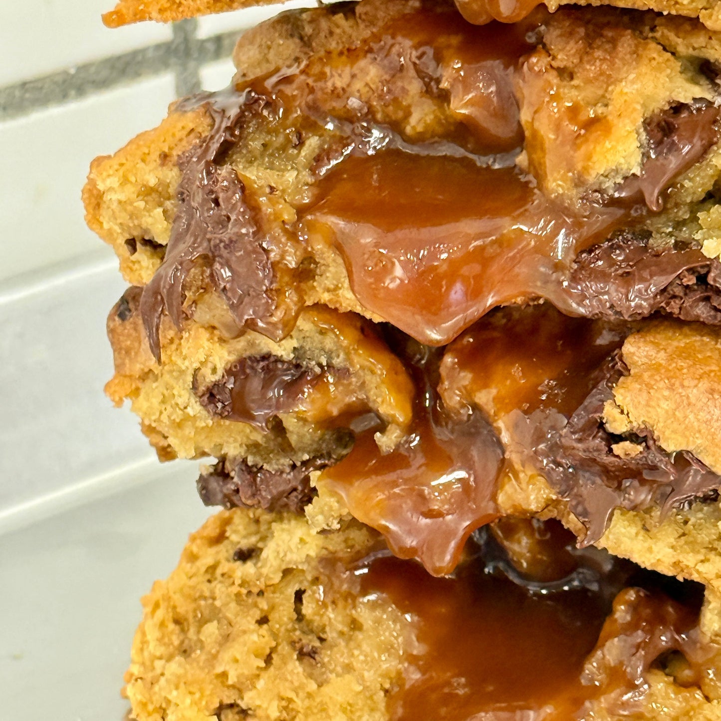 Salted Caramel Chocolate Chip Cookie