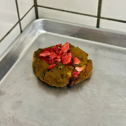 Strawberry Matcha White Choc Cookie