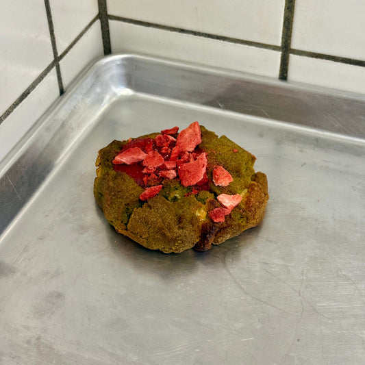 Strawberry Matcha White Choc Cookie