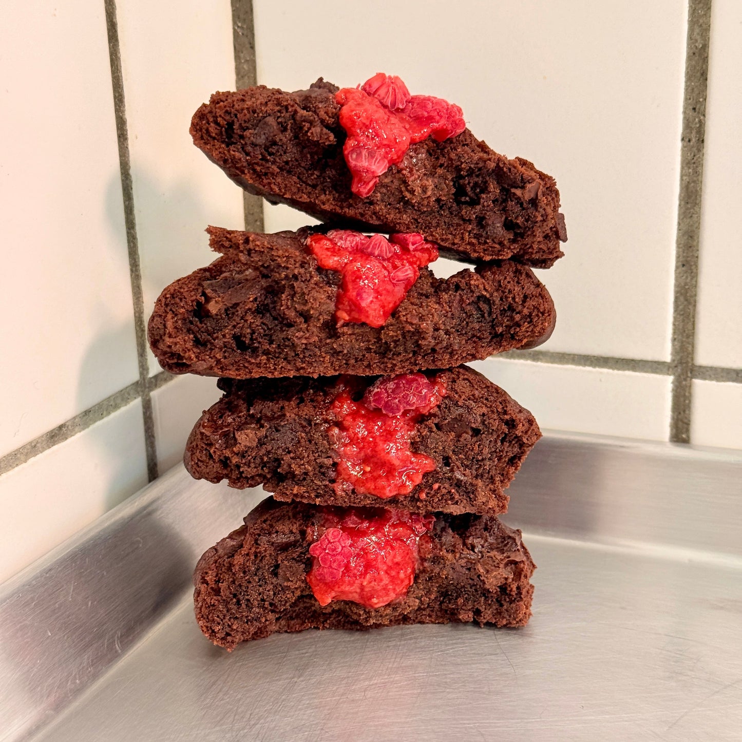 Raspberry Dark Chocolate Cookie (vegan)