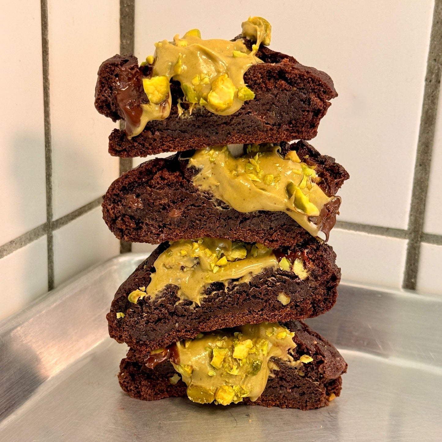 Pistachio Double Chocolate Cookie (vegan)